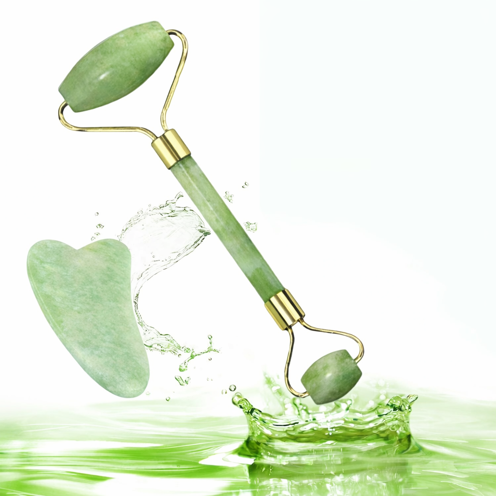 Jade Roller & Gua Sha Sculping Set