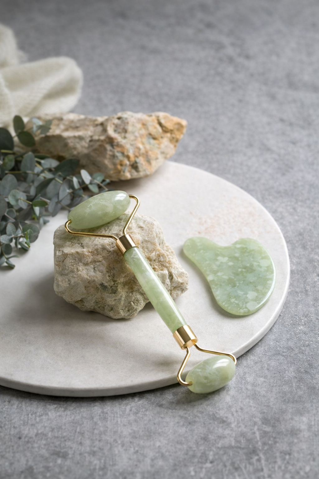Jade Roller & Gua Sha Sculping Set