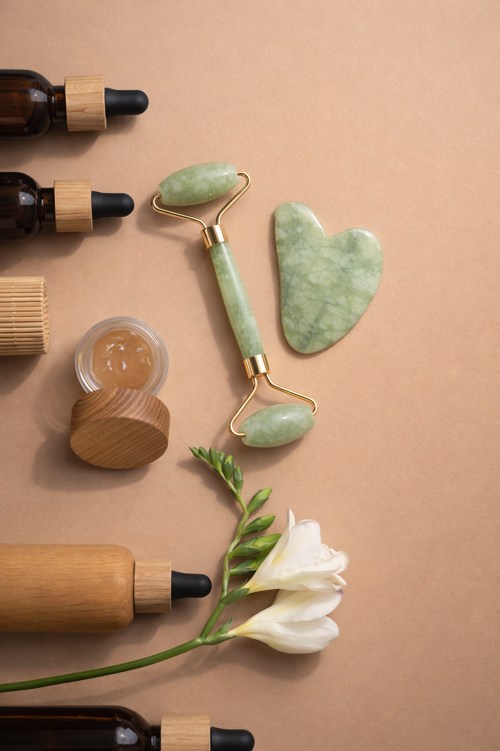 Jade Roller & Gua Sha Sculping Set
