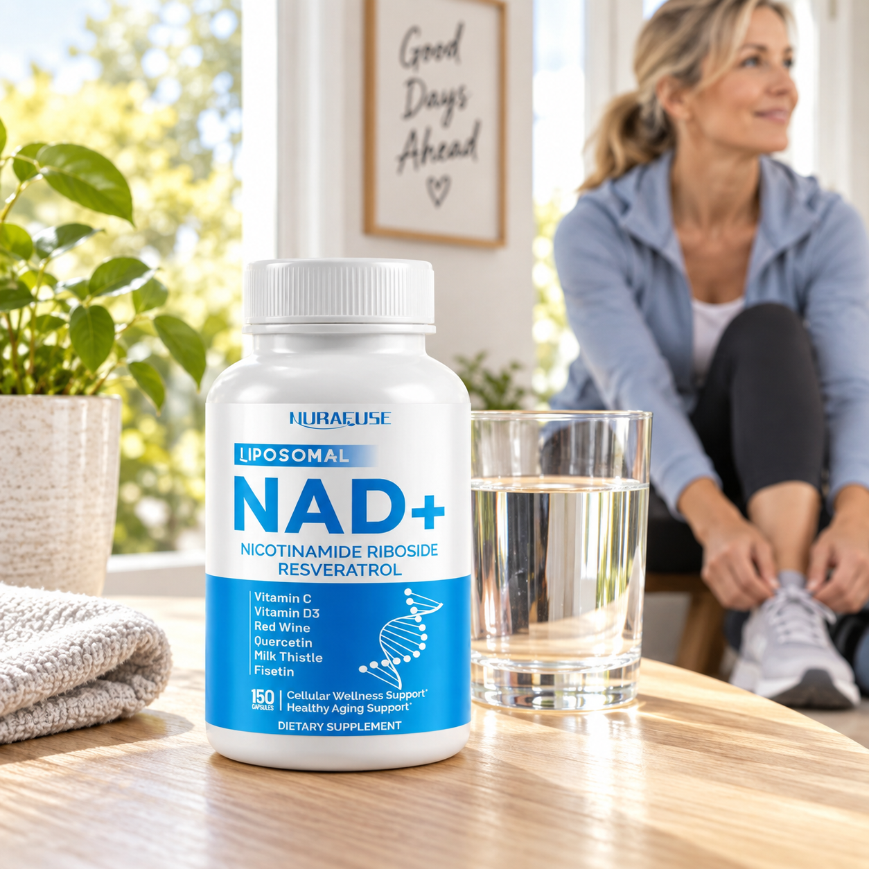 NURAFUSE Liposomal NAD+ with NR & Trans-Resveratrol