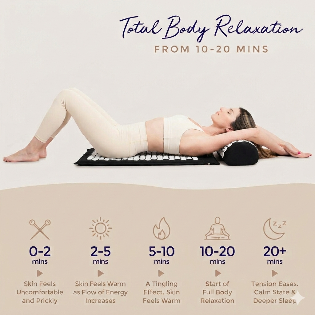 Premium Acupressure Mat and Pillow Set
