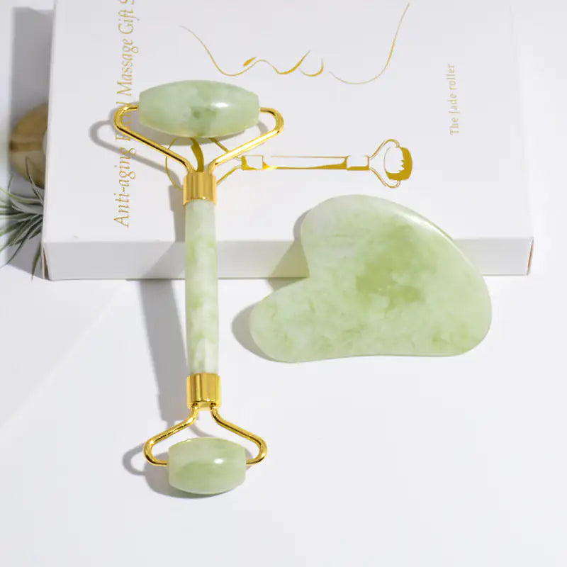Jade Roller & Gua Sha Sculping Set